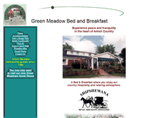 Tablet Screenshot of greenmeadowbedandbreakfast.com